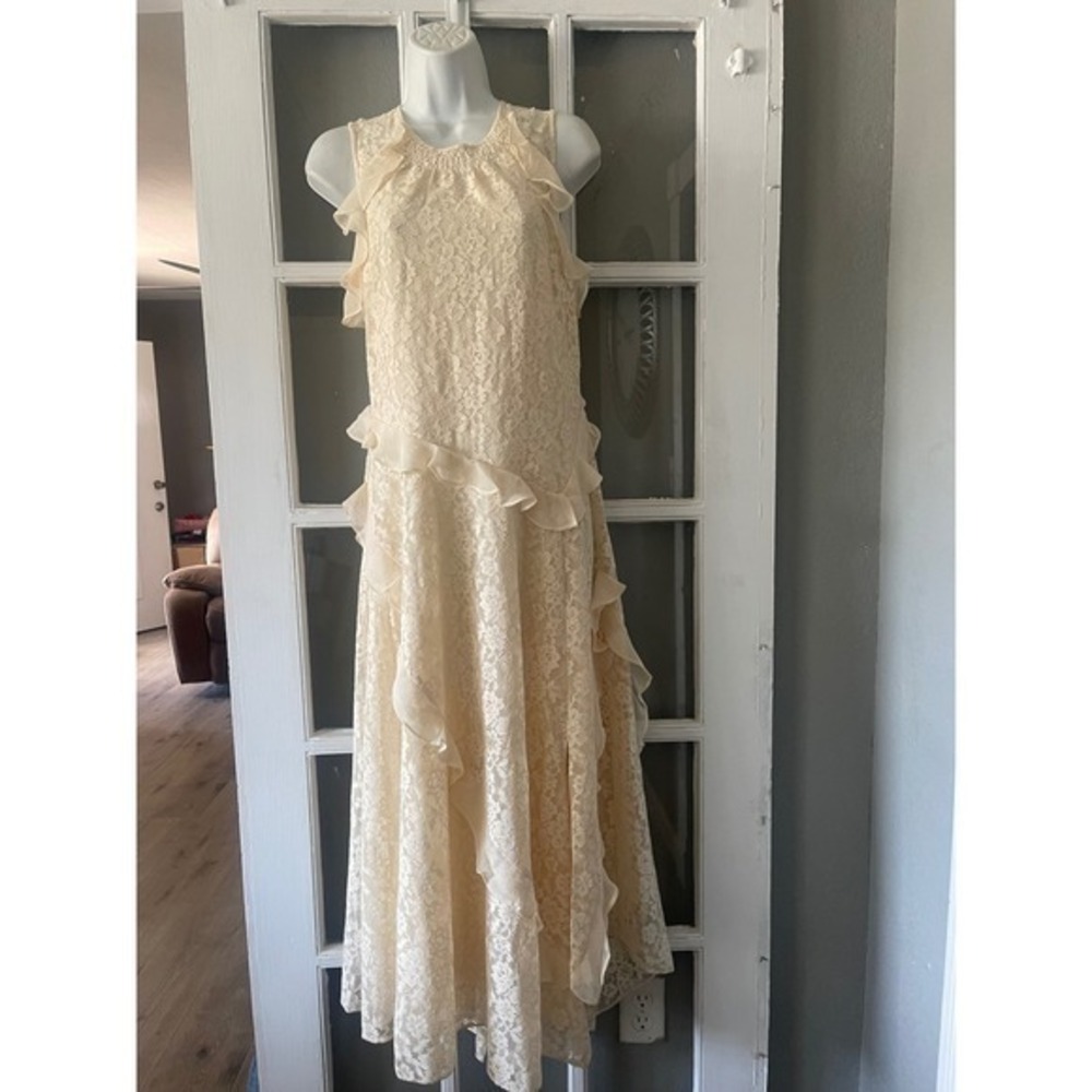 New Sundance Lace Ruffle Dress - Picture 3 of 8